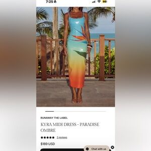 Runaway The Label Kyra Midi Dress - Paradise Ombre
FIRM on price